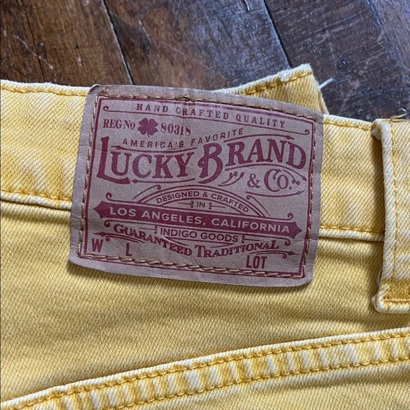 Lucky Brand Sunny Yellow Denim Jeans - Picture 4 of 10